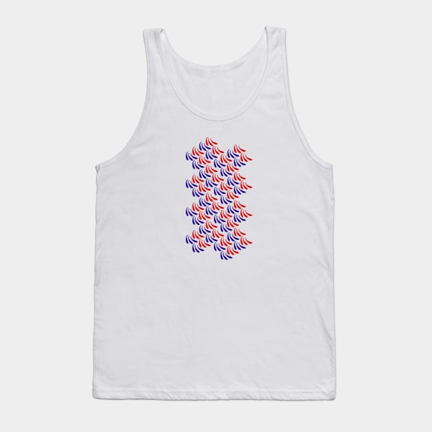 Retro Paisley Pattern Tank Top by Davey's Designs